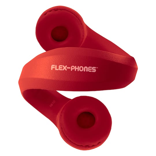 HamiltonBuhl® Flex-Phones™ Red Indestructible Foam Headphones
